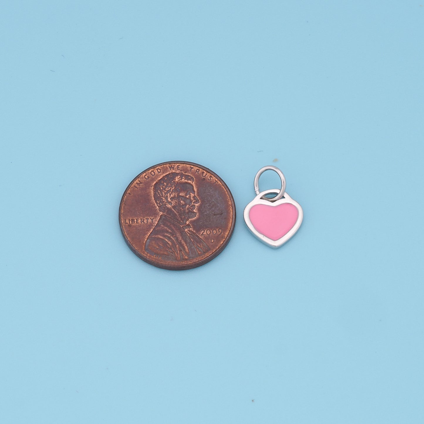 Gold Heart Charms,18K Gold Filled Heart Pendant,Tiny Heart Charm Bracelet Necklace for DIY Jewelry Making Supply