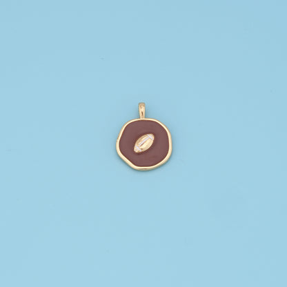 Gold football Charms,18K Gold Filled football Pendant,football Charm Bracelet Necklace for DIY Jewelry Making Supply