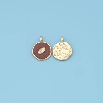 Gold football Charms,18K Gold Filled football Pendant,football Charm Bracelet Necklace for DIY Jewelry Making Supply