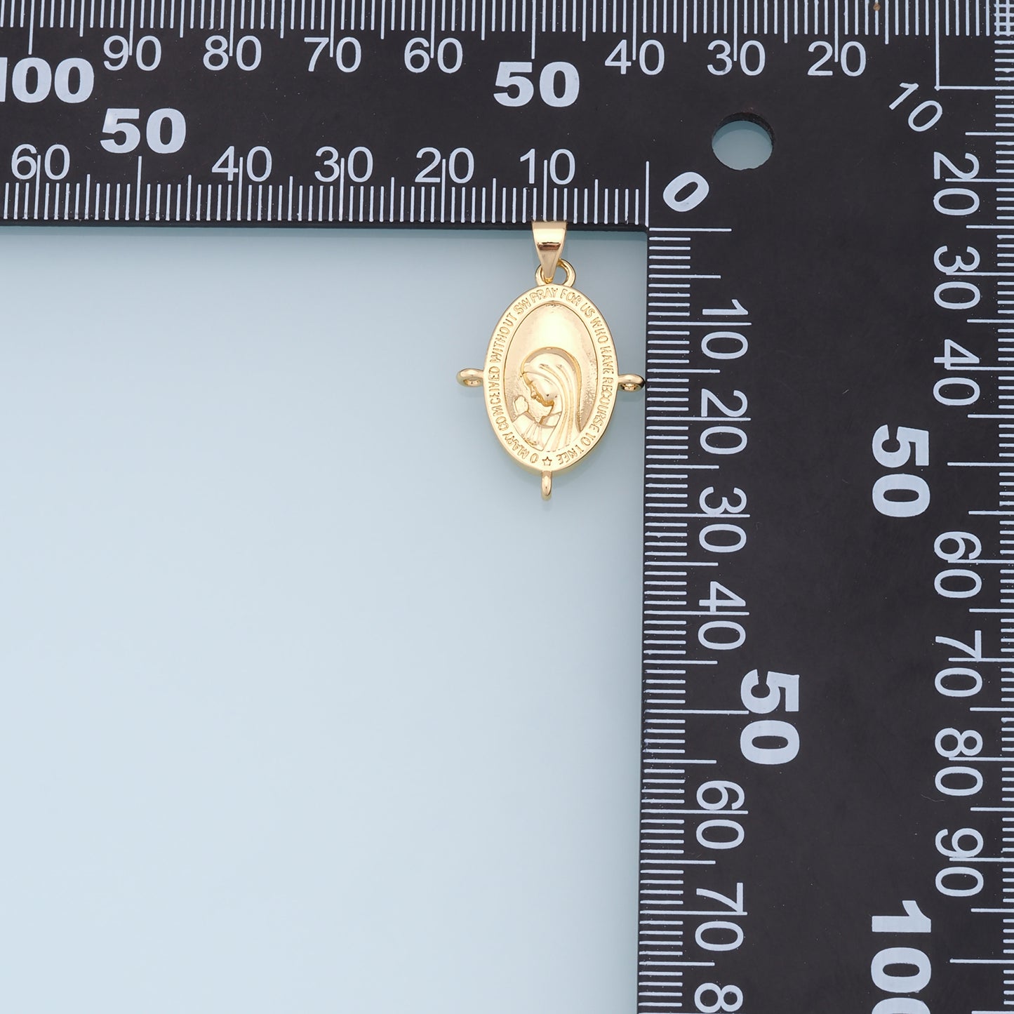 Gold Pray virgin mary Charms,18K Gold Filled pray Our Lady Pendant Bracelet Necklace for DIY Jewelry Making Supply