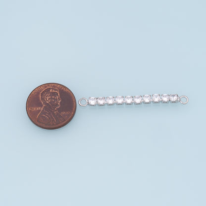 Gold Round strip Connector Charms,18K Gold Filled Round Pendant,Round Charm Bracelet Necklace for DIY Jewelry Making Supply