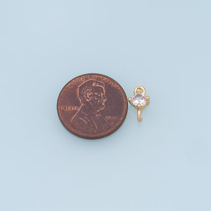 Gold Round Connector Charms,18K Gold Filled Round Pendant,Round Charm Bracelet Necklace for DIY Jewelry Making Supply