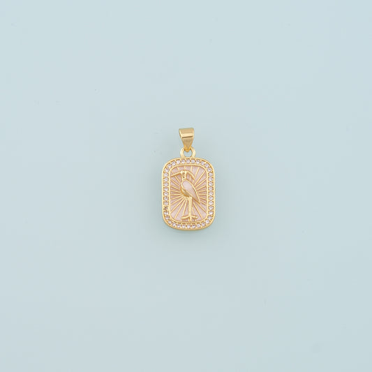 Gold Crane Charms,18K Gold Filled Bird Pendant,Enamel Crane Charm Bracelet Necklace for DIY Jewelry Making Supply