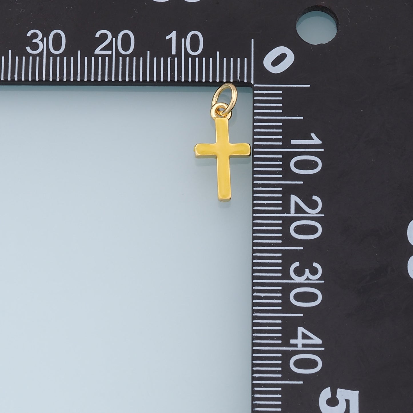Gold Cross Charms,18K Gold Filled Enamel Cross Pendant,Protect Religious Charm Bracelet Necklace for DIY Jewelry Making Supply