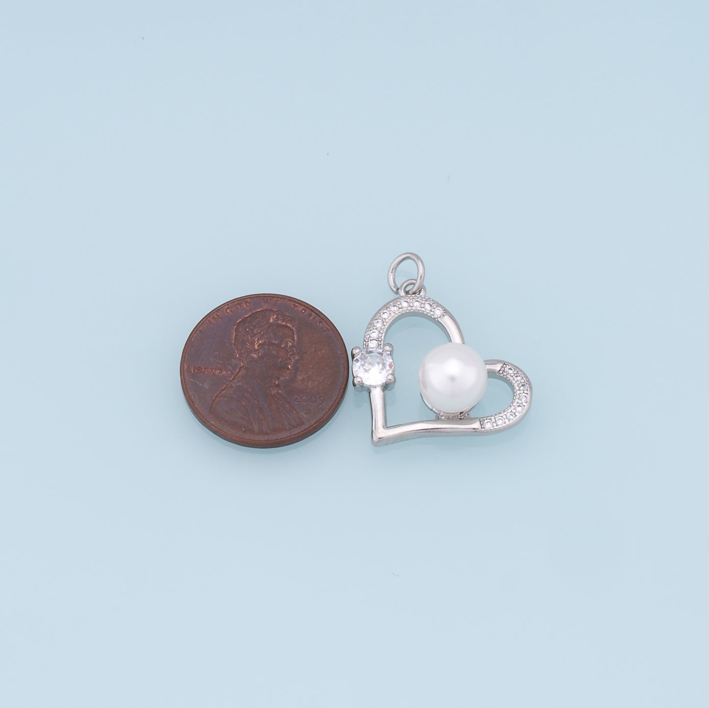 Gold Heart Charms,18K Gold Filled Heart Pendant,Heart Charm Bracelet Necklace for DIY Jewelry Making Supply