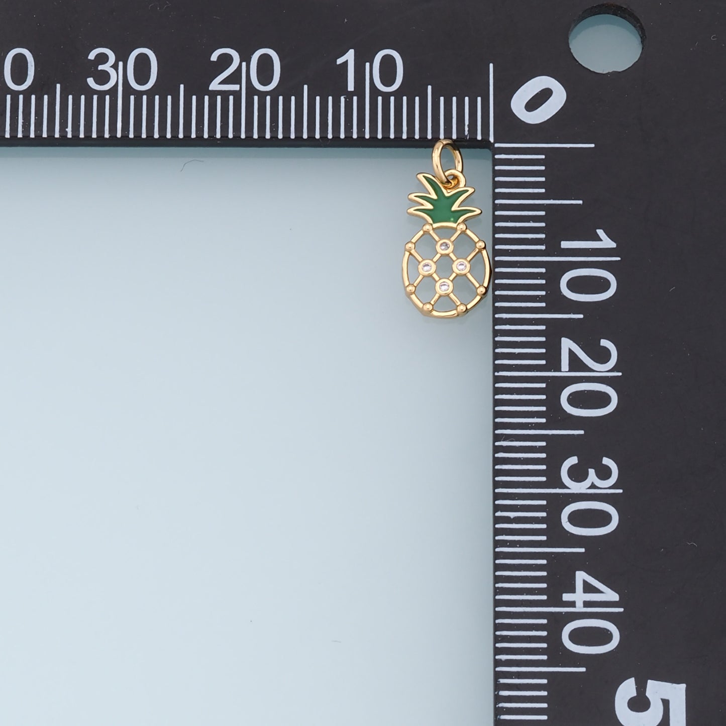 Gold Pineapple Charms,18K Gold Filled Pineapple Pendant,Fruit Charm Bracelet Necklace for DIY Jewelry Making Supply