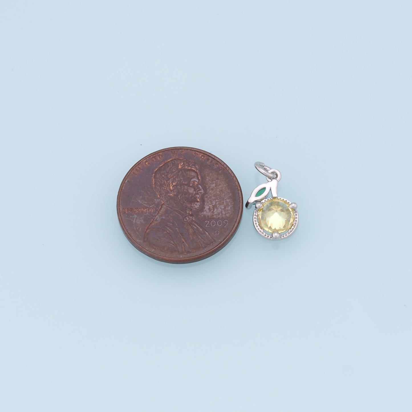 Gold Tangerine Charms,18K Gold Filled Tangerine Pendant,Fruit Charm Bracelet Necklace for DIY Jewelry Making Supply