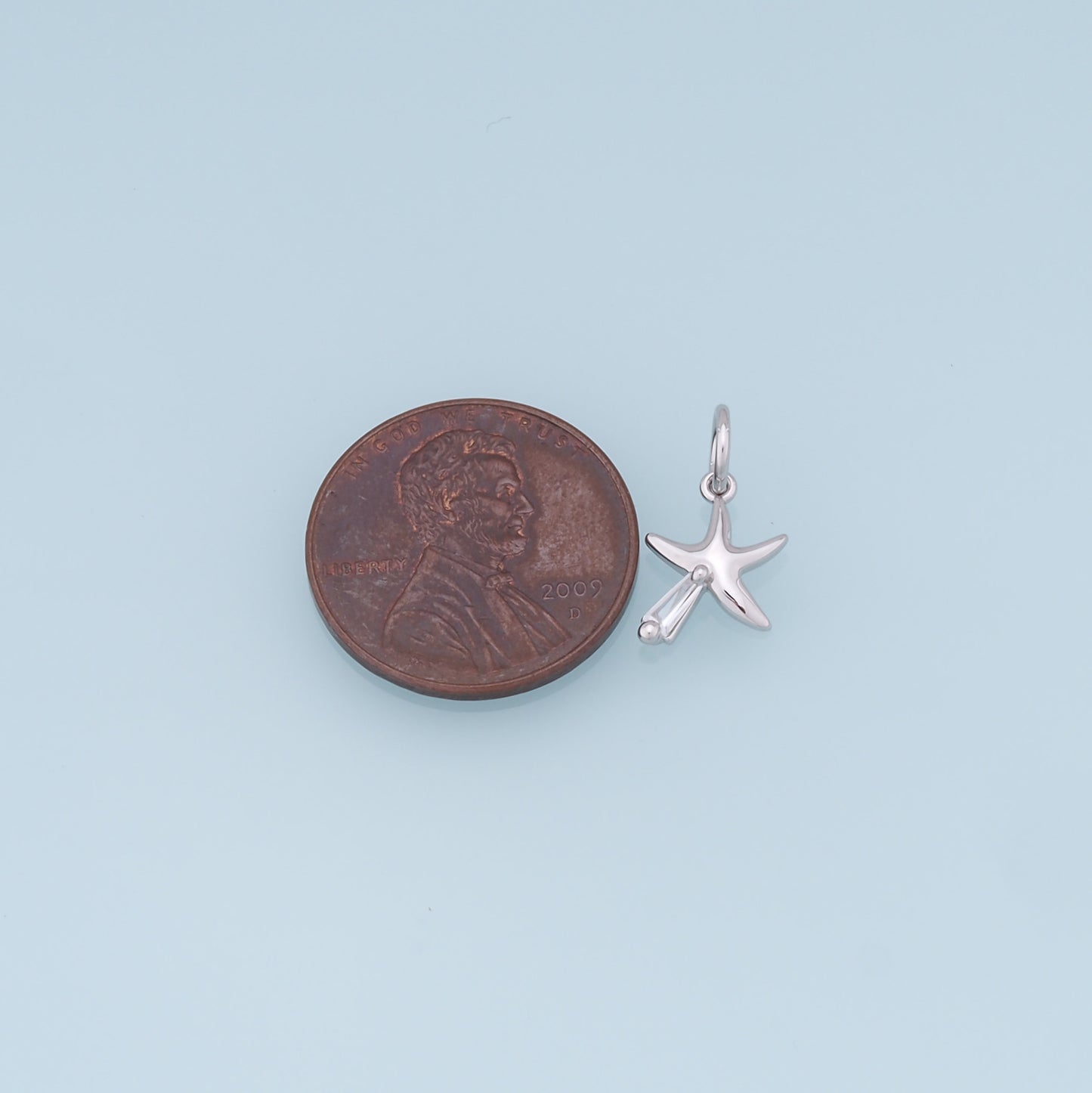 Gold Starfish Charms,18K Gold Filled Sea star Pendant,Starfish Charm Bracelet Necklace for DIY Jewelry Making Supply