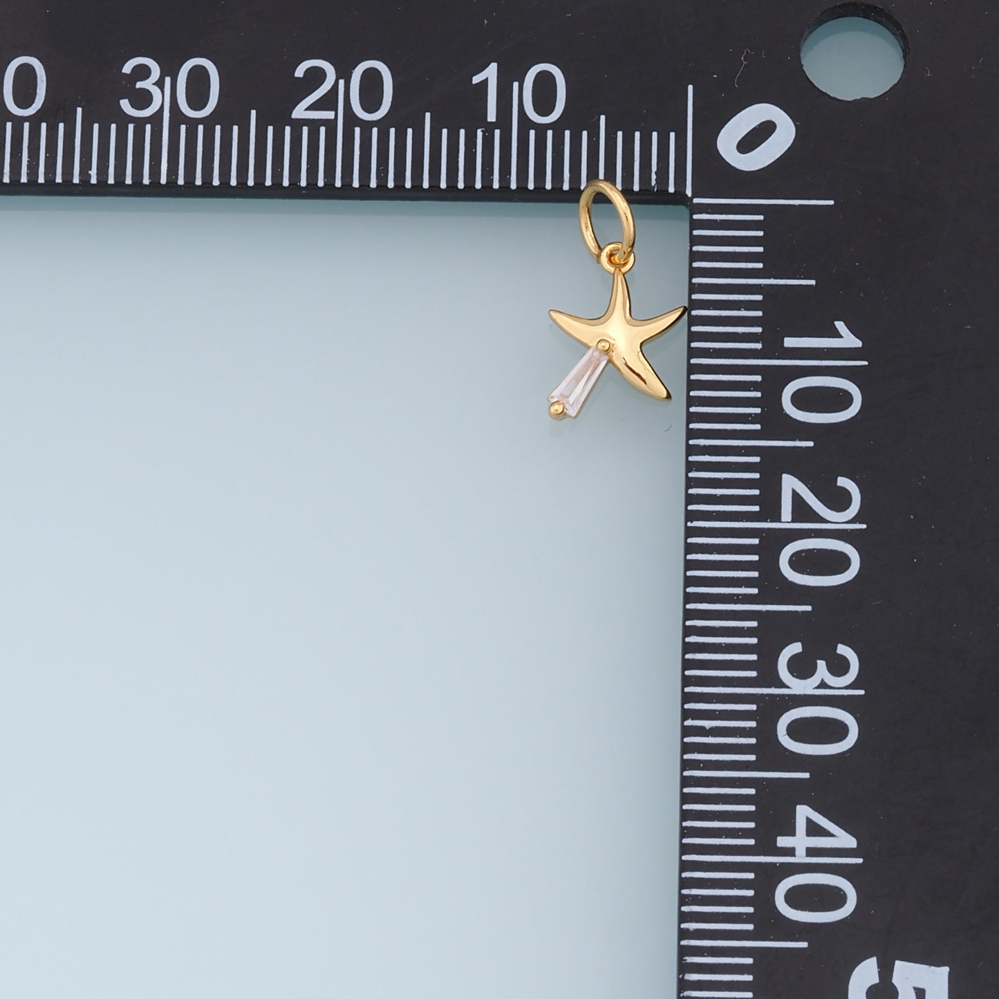 Gold Starfish Charms,18K Gold Filled Sea star Pendant,Starfish Charm Bracelet Necklace for DIY Jewelry Making Supply