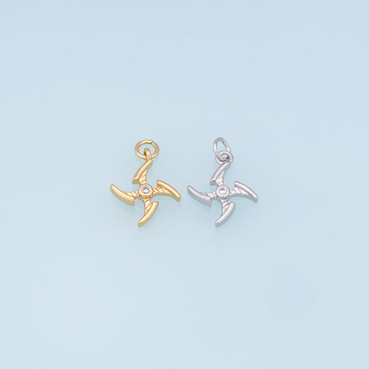 Gold Star Charms,18K Gold Filled Darts Pendant,Darts Charm Bracelet Necklace for DIY Jewelry Making Supply