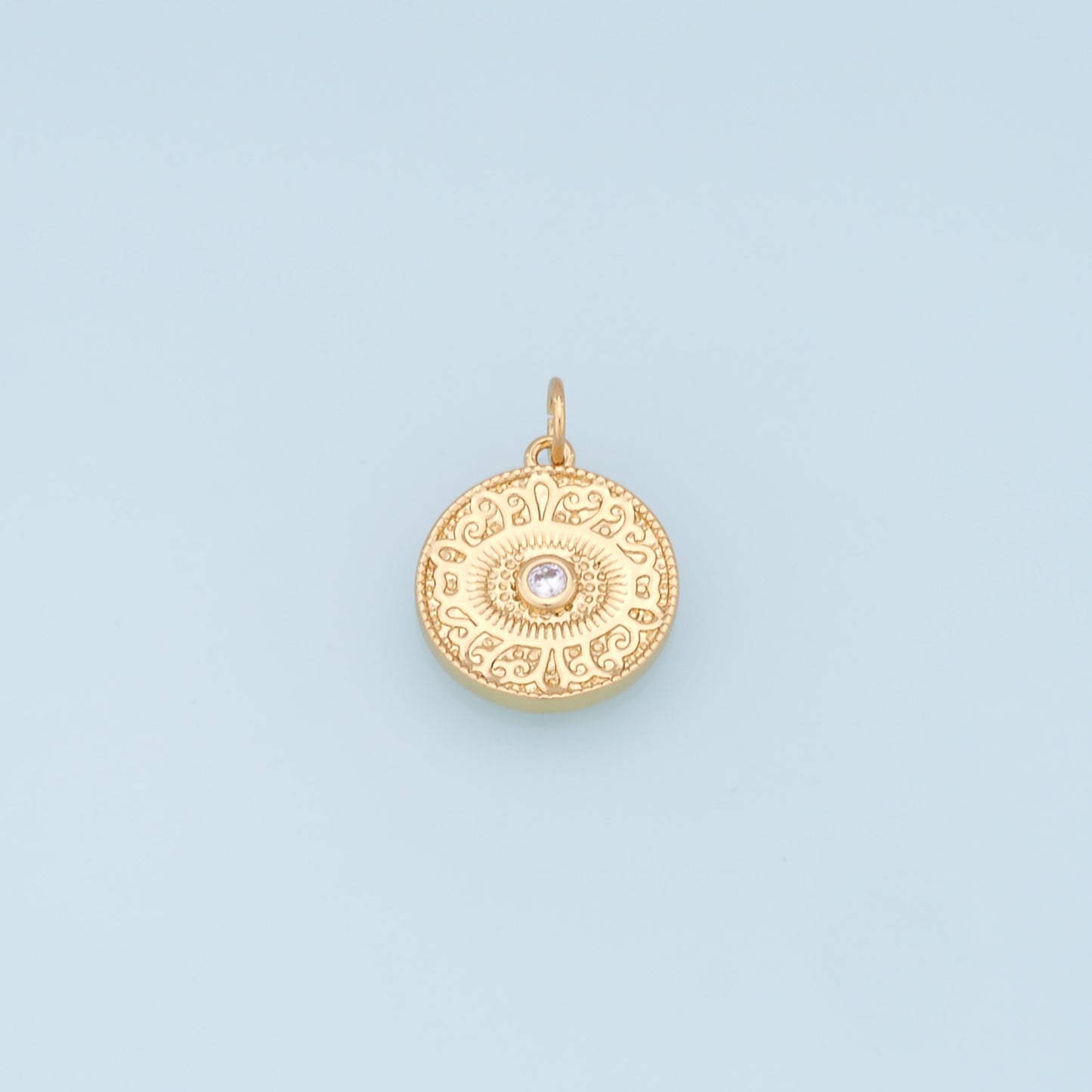 Gold Evil Eye Charms,18K Gold Filled Evil Eye Pendant,Evil Eye Charm Bracelet Necklace for DIY Jewelry Making Supply