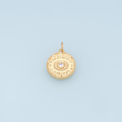 Gold Evil Eye Charms,18K Gold Filled Evil Eye Pendant,Evil Eye Charm Bracelet Necklace for DIY Jewelry Making Supply