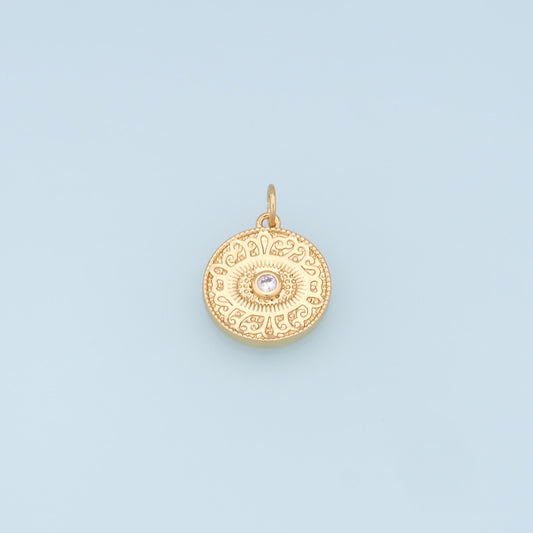 Gold Evil Eye Charms,18K Gold Filled Evil Eye Pendant,Evil Eye Charm Bracelet Necklace for DIY Jewelry Making Supply