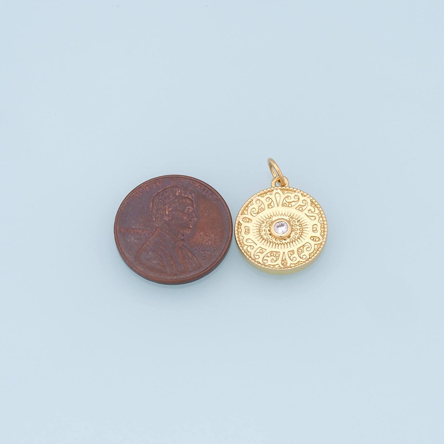 Gold Evil Eye Charms,18K Gold Filled Evil Eye Pendant,Evil Eye Charm Bracelet Necklace for DIY Jewelry Making Supply