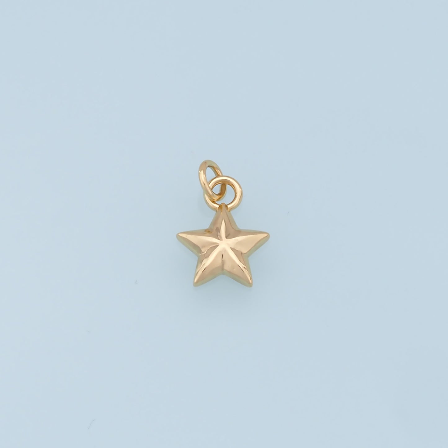 Gold Star Charms,18K Gold Filled Star Pendant,Star Charm Bracelet Necklace for DIY Jewelry Making Supply