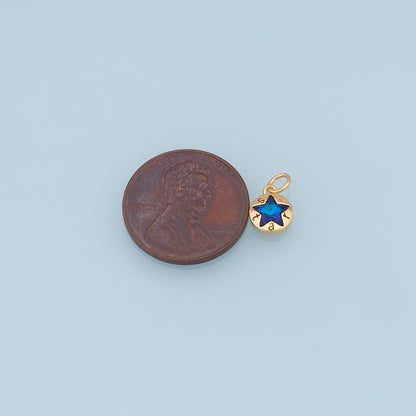 Gold Star Charms,18K Gold Filled Star Pendant,Star Charm Bracelet Necklace for DIY Jewelry Making Supply