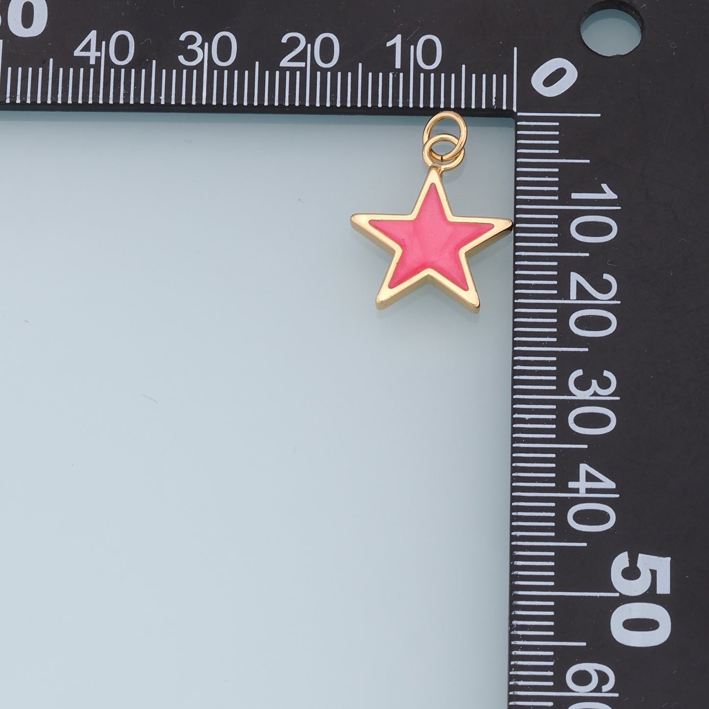Gold Star Charms,18K Gold Filled Star Pendant,Shell North Star Charm Bracelet Necklace for DIY Jewelry Making Supply