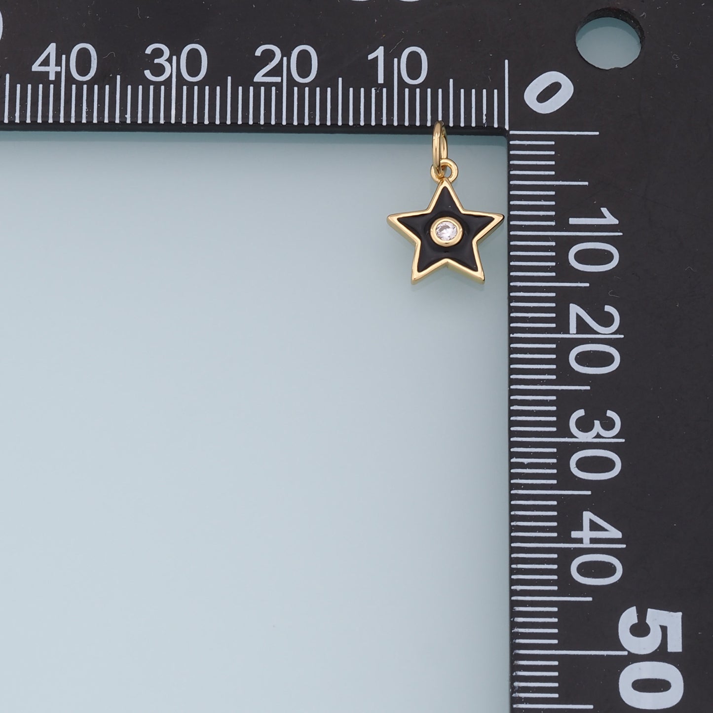Gold Star Charms,18K Gold Filled Enamel Star Pendant,CZ Star Charm Bracelet Necklace for DIY Jewelry Making Supply
