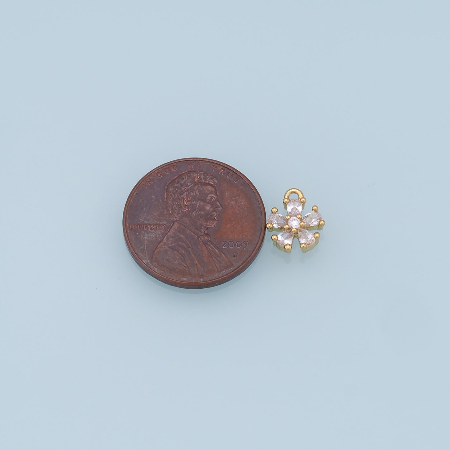 18K Gold Filled Star Pendant,CZ Star Charm Bracelet Necklace for DIY Jewelry Making Supply