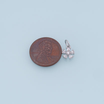 18K Gold Filled Star Pendant,CZ Star Charm Bracelet Necklace for DIY Jewelry Making Supply