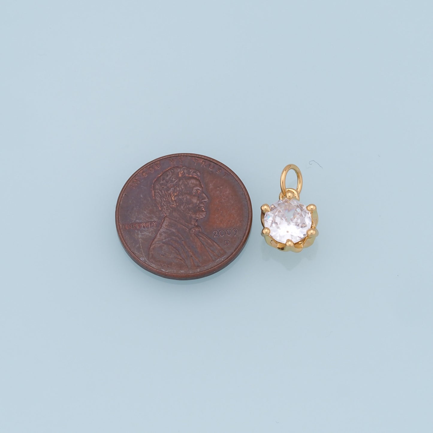 18K Gold Filled Star Pendant,CZ Star Charm Bracelet Necklace for DIY Jewelry Making Supply