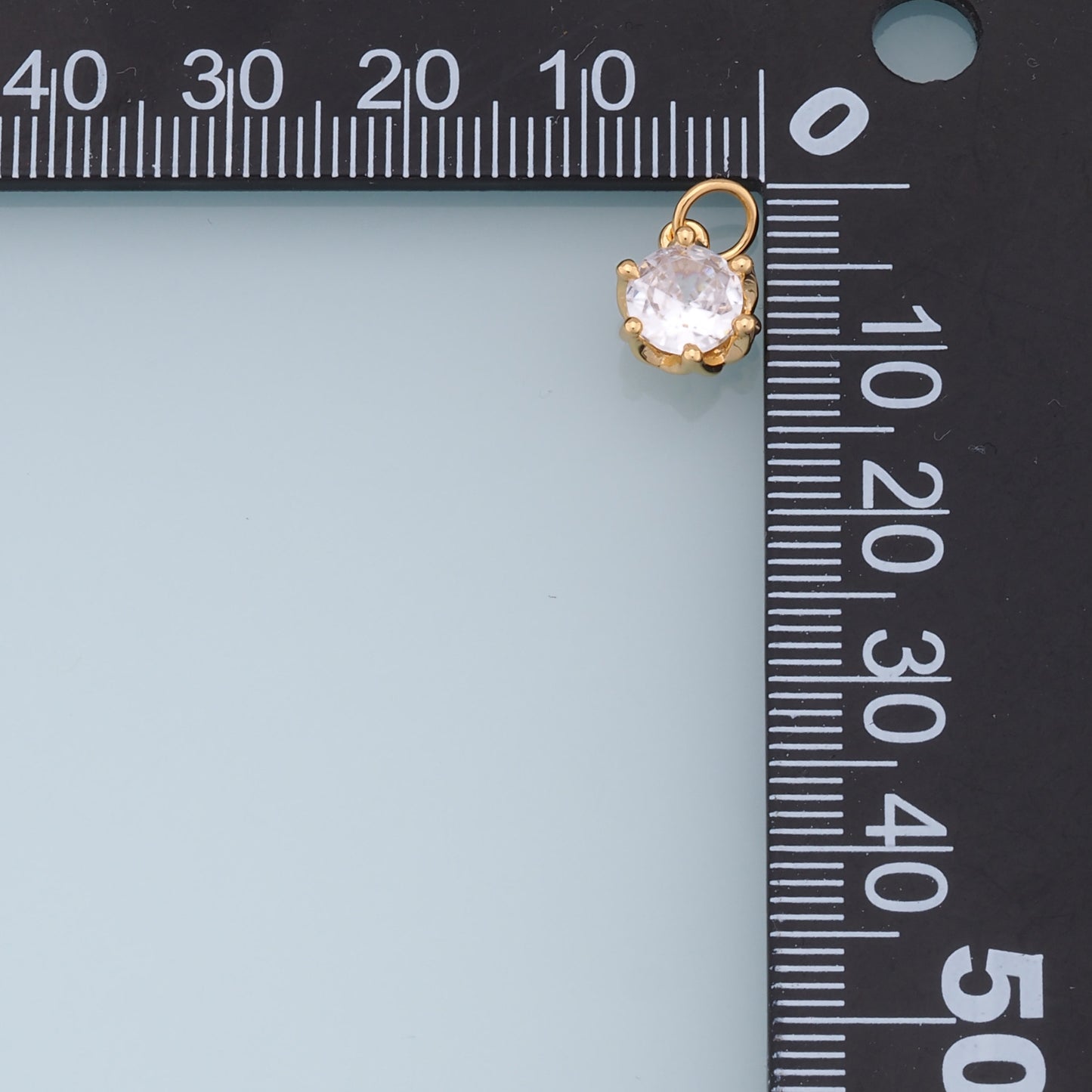 18K Gold Filled Star Pendant,CZ Star Charm Bracelet Necklace for DIY Jewelry Making Supply
