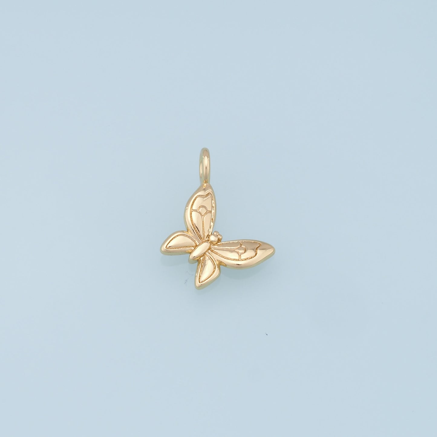 Gold Butterfly Charms,18K Gold Filled Butterfly Pendant,Butterfly Charm Bracelet Necklace for DIY Jewelry Making Supply