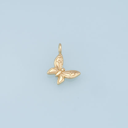 Gold Butterfly Charms,18K Gold Filled Butterfly Pendant,Butterfly Charm Bracelet Necklace for DIY Jewelry Making Supply