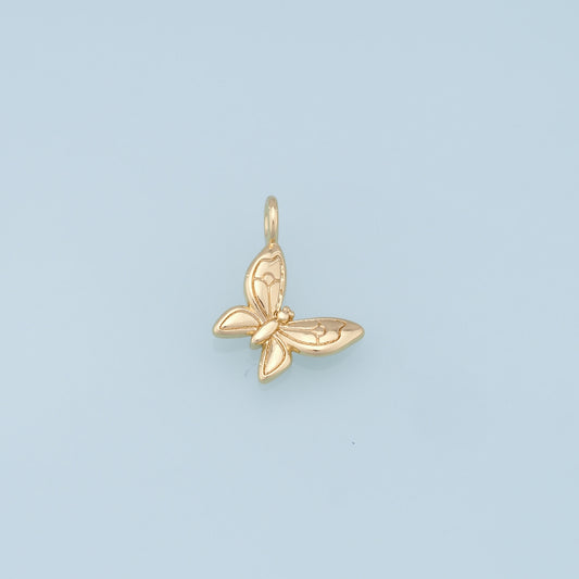 Gold Butterfly Charms,18K Gold Filled Butterfly Pendant,Butterfly Charm Bracelet Necklace for DIY Jewelry Making Supply
