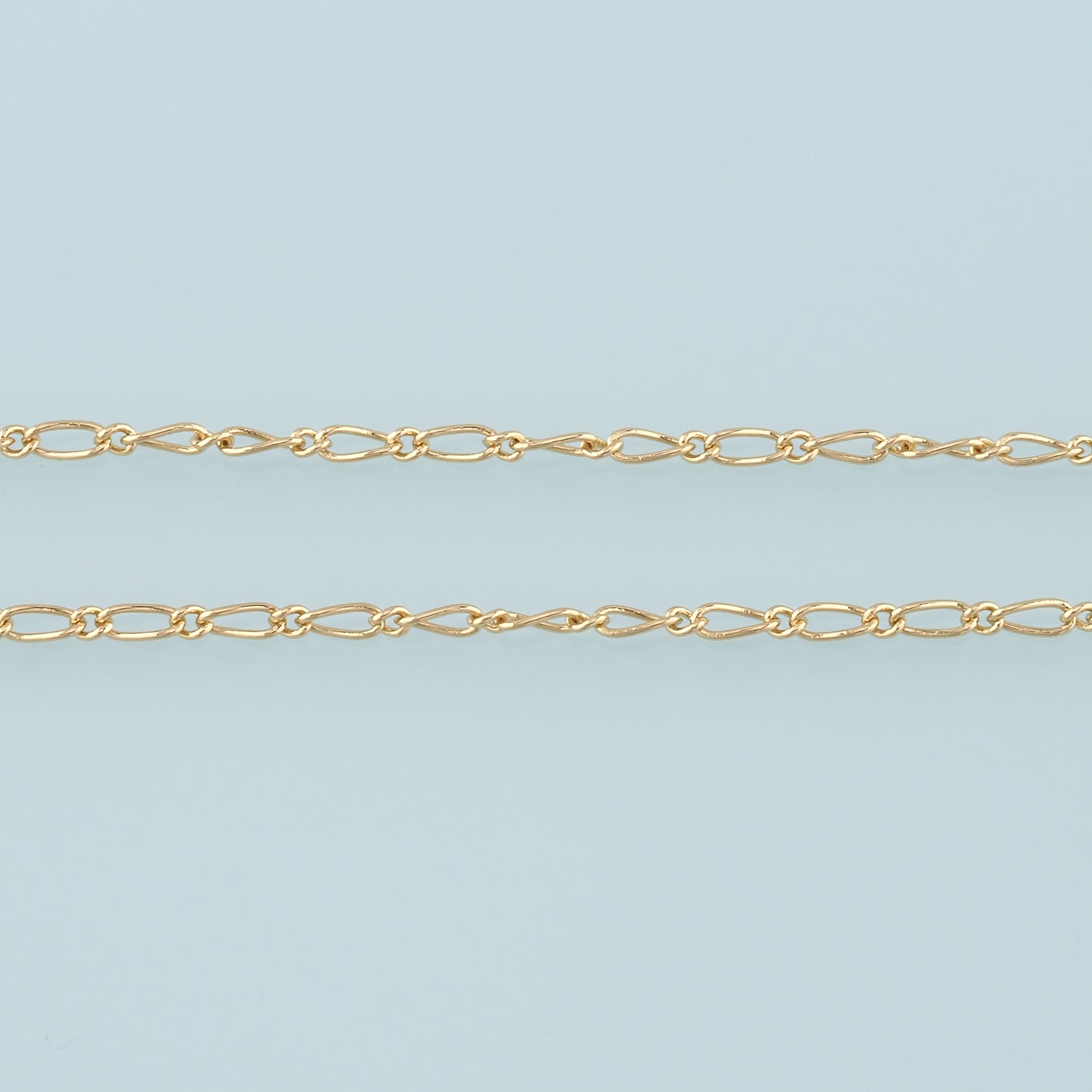 Gold Oval Chain,18K Gold Filled Paper Clip Chain for Necklace Bracelet DIY Jewelry Making Supply