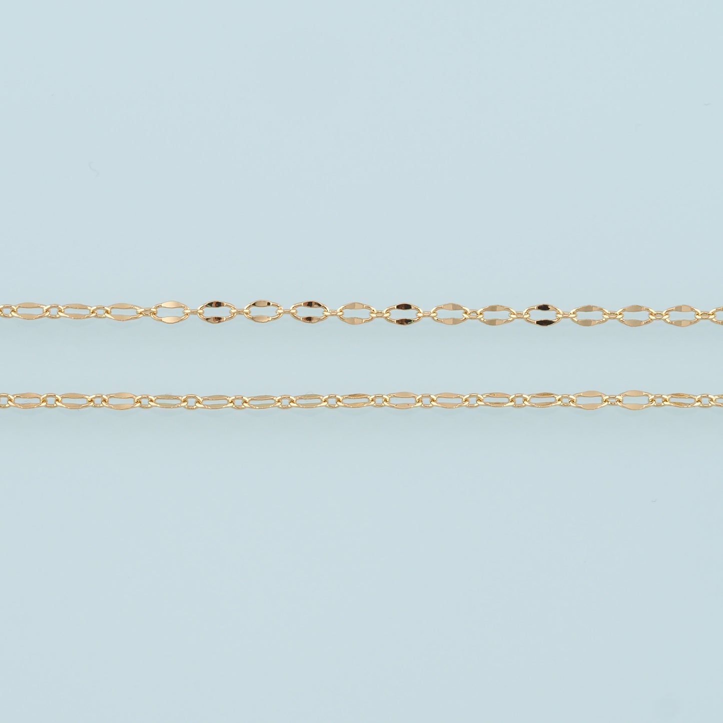 Gold Oval Chain,18K Gold Filled Oval Chain for Necklace Bracelet DIY Jewelry Making Supply