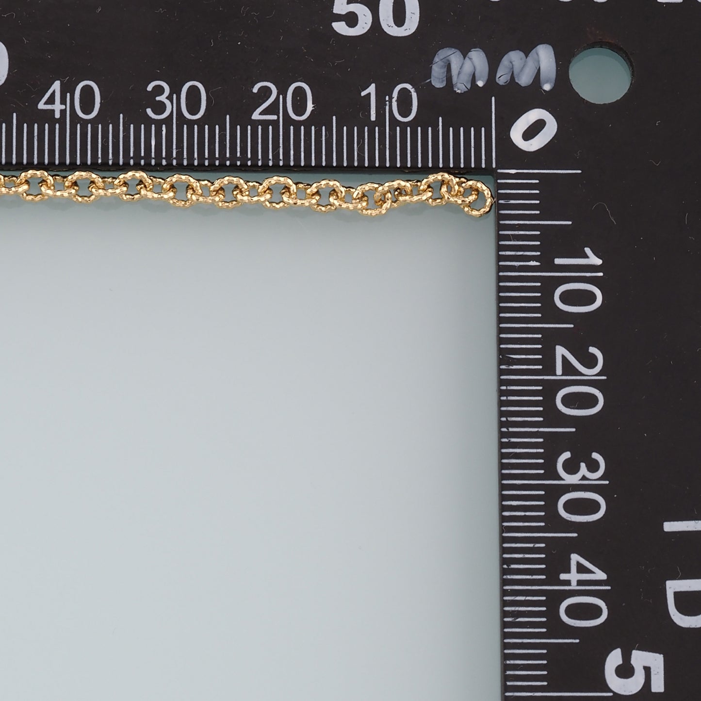Gold Oval Chain,18K Gold Filled Texture Oval Chain for Necklace Bracelet DIY Jewelry Making Supply