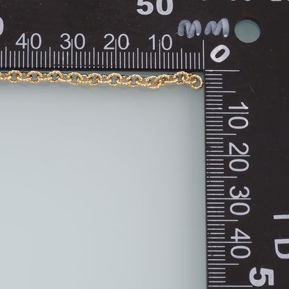 Gold Oval Chain,18K Gold Filled Texture Oval Chain for Necklace Bracelet DIY Jewelry Making Supply
