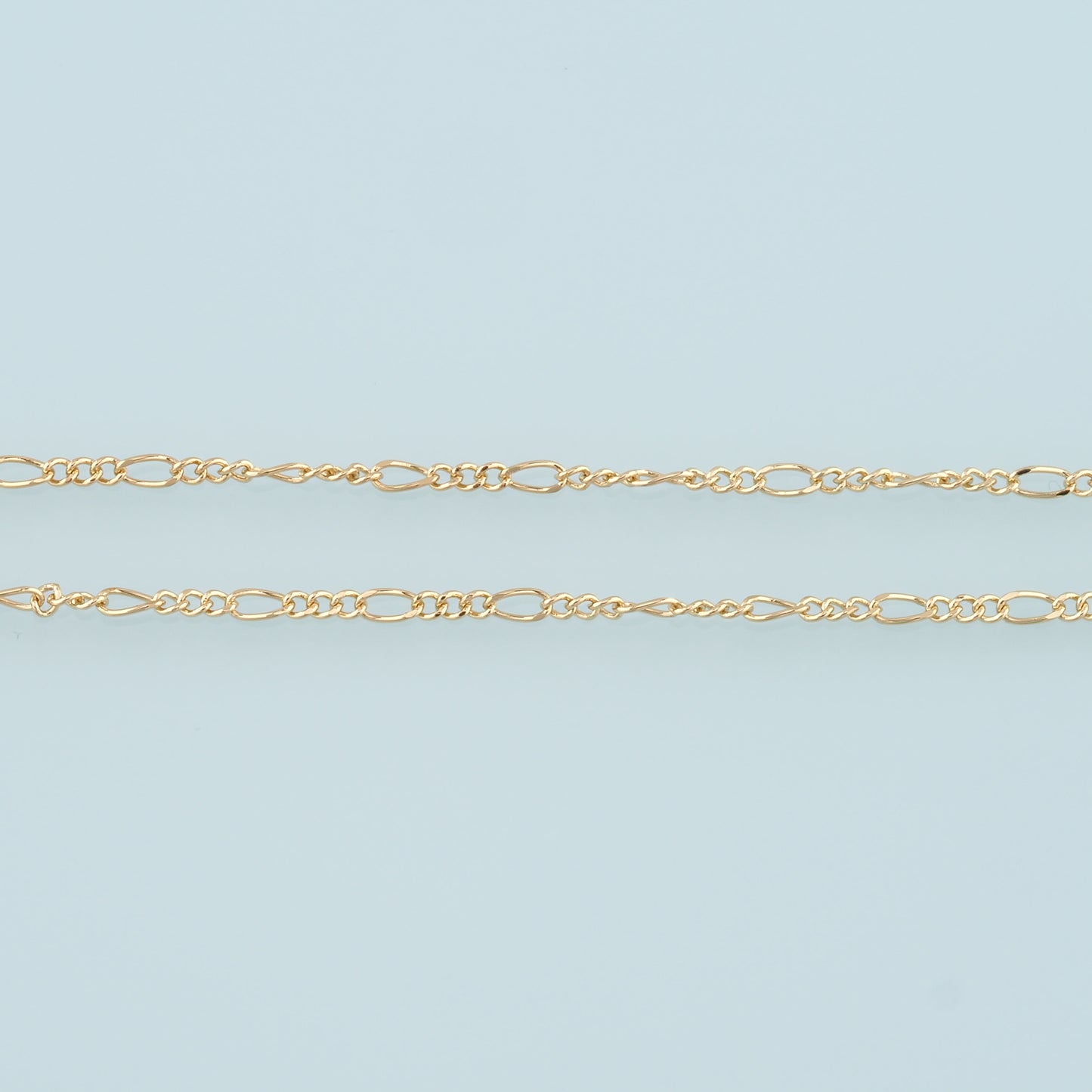 Gold Oval Chain,18K Gold Filled Thin Oval Chain for Necklace Bracelet DIY Jewelry Making Supply
