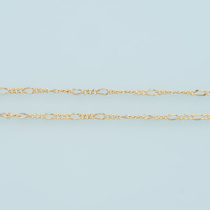 Gold Oval Chain,18K Gold Filled Thin Oval Chain for Necklace Bracelet DIY Jewelry Making Supply