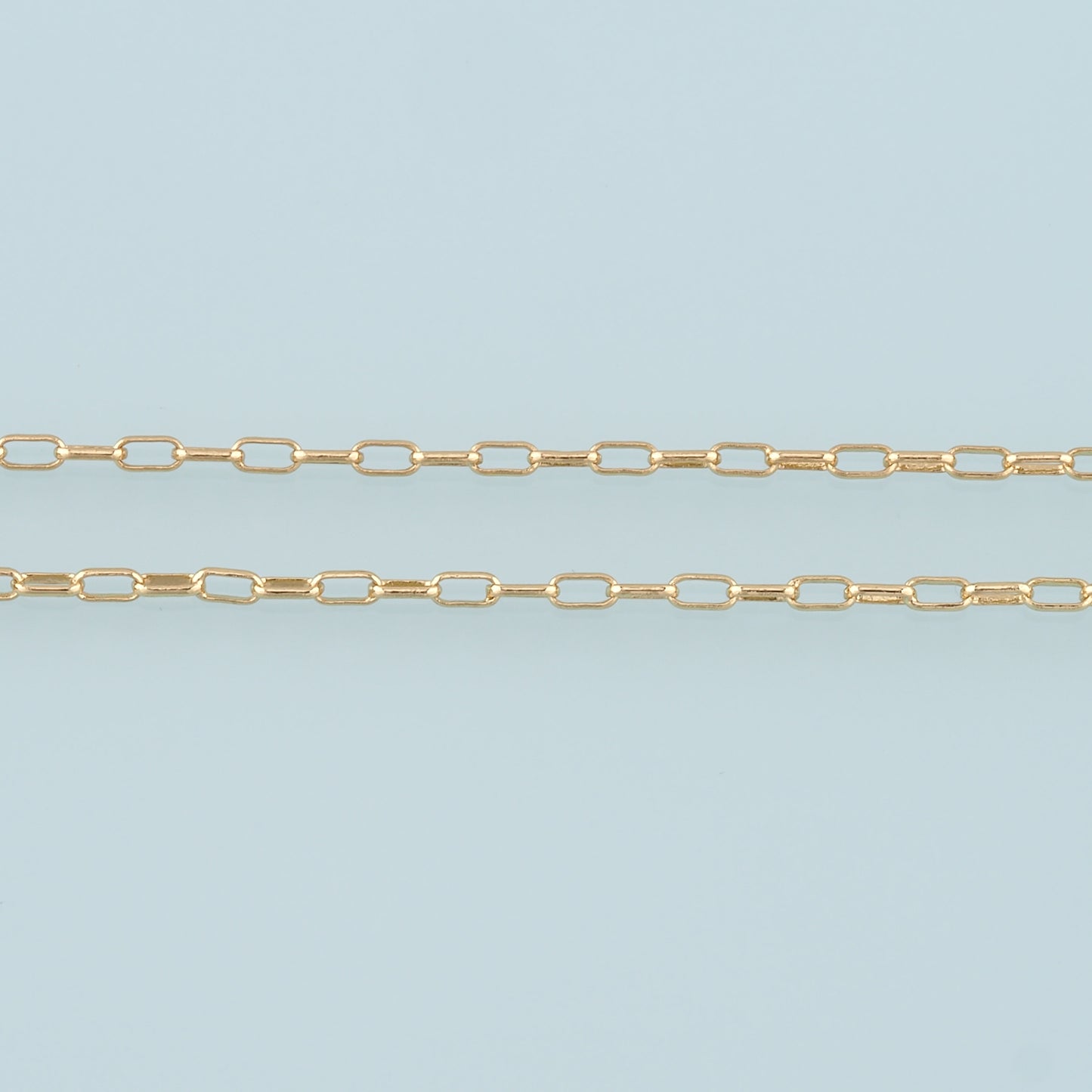 Gold Paper Clip Chain,18K Gold Filled Oval Chain for Necklace Bracelet DIY Jewelry Making Supply