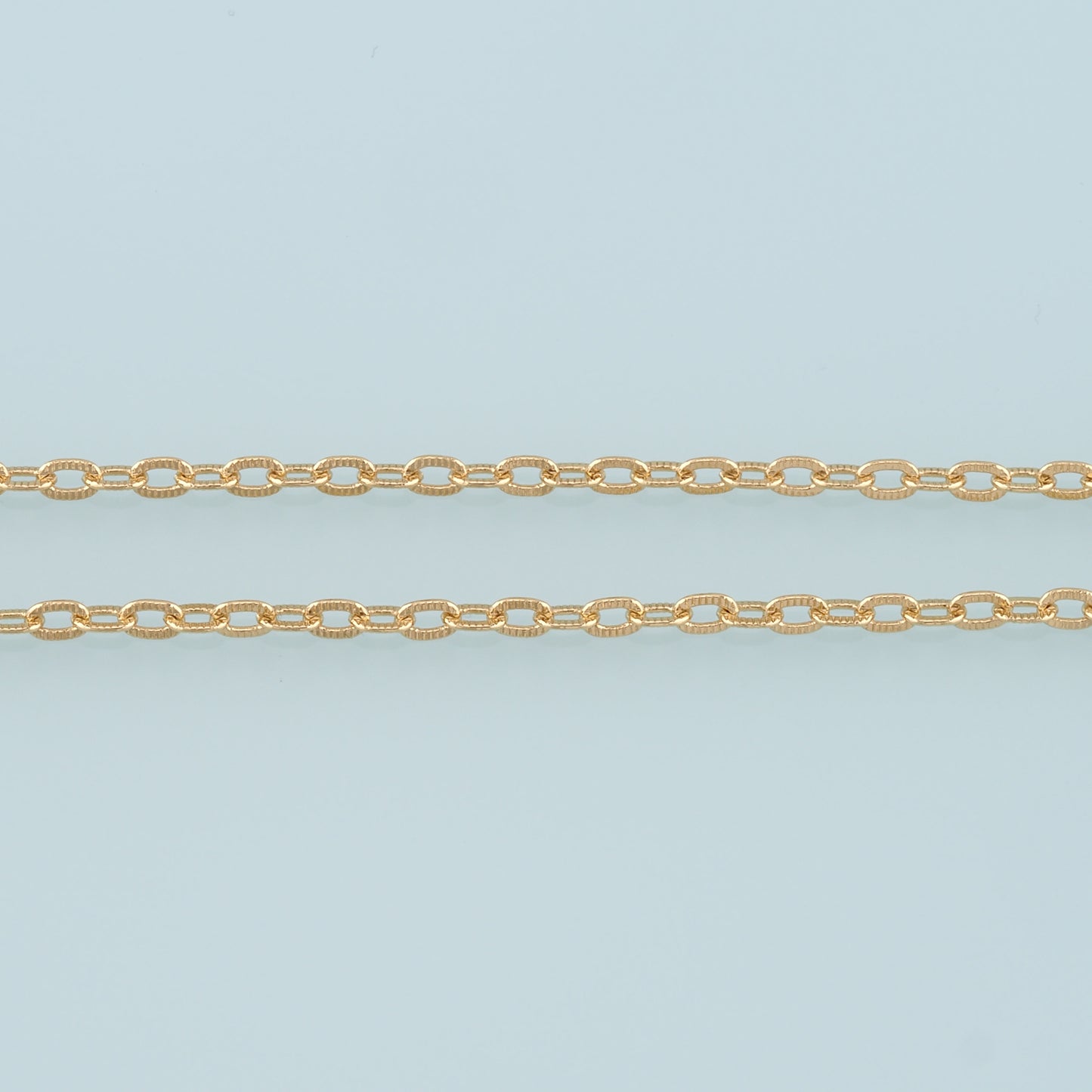Gold Oval Chain,18K Gold Filled Oval Chain for Necklace Bracelet DIY Jewelry Making Supply