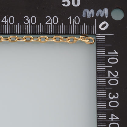 Gold Oval Chain,18K Gold Filled Oval Chain for Necklace Bracelet DIY Jewelry Making Supply