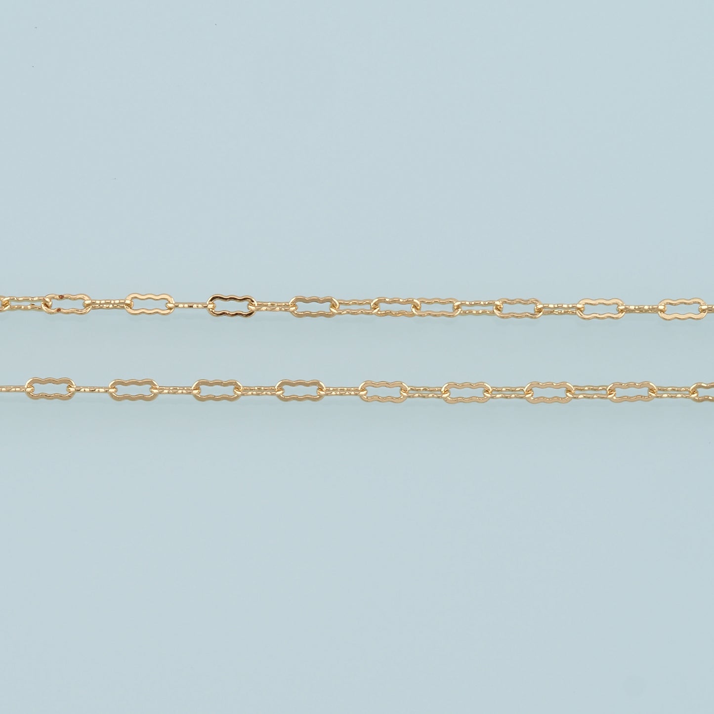 Gold Paper Clip Chain,18K Gold Filled Oval Chain for Necklace Bracelet DIY Jewelry Making Supply