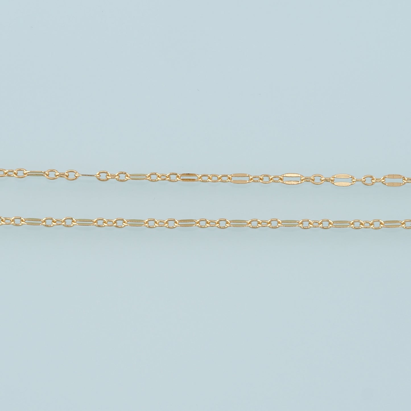 Gold Paper Clip Chain,18K Gold Filled Oval Chain for Necklace Bracelet DIY Jewelry Making Supply