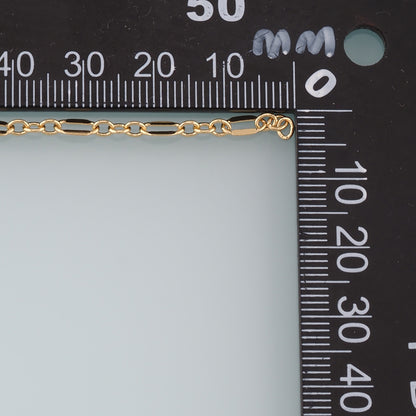 Gold Paper Clip Chain,18K Gold Filled Oval Chain for Necklace Bracelet DIY Jewelry Making Supply
