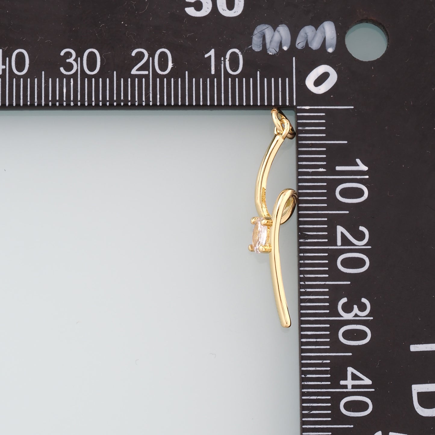 18K Gold Filled Geometry Pendant,Geometry Charm Bracelet Necklace for DIY Jewelry Making Supply