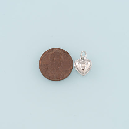 Gold Heart Charms,18K Gold Filled Heart Pendant,Dainty Heart Charm Bracelet Necklace for DIY Jewelry Making Supply