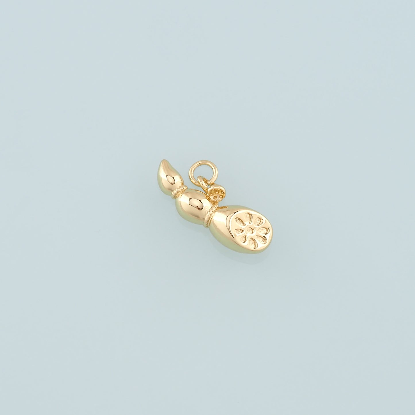 Gold Lotus Root Charms,18K Gold Filled Lotus Root Pendant,Vegetable Charm Bracelet Necklace for DIY Jewelry Making Supply