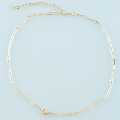 Gold Y Chain,18K Gold Filled Oval for Necklace Bracelet DIY Jewelry Making Supply