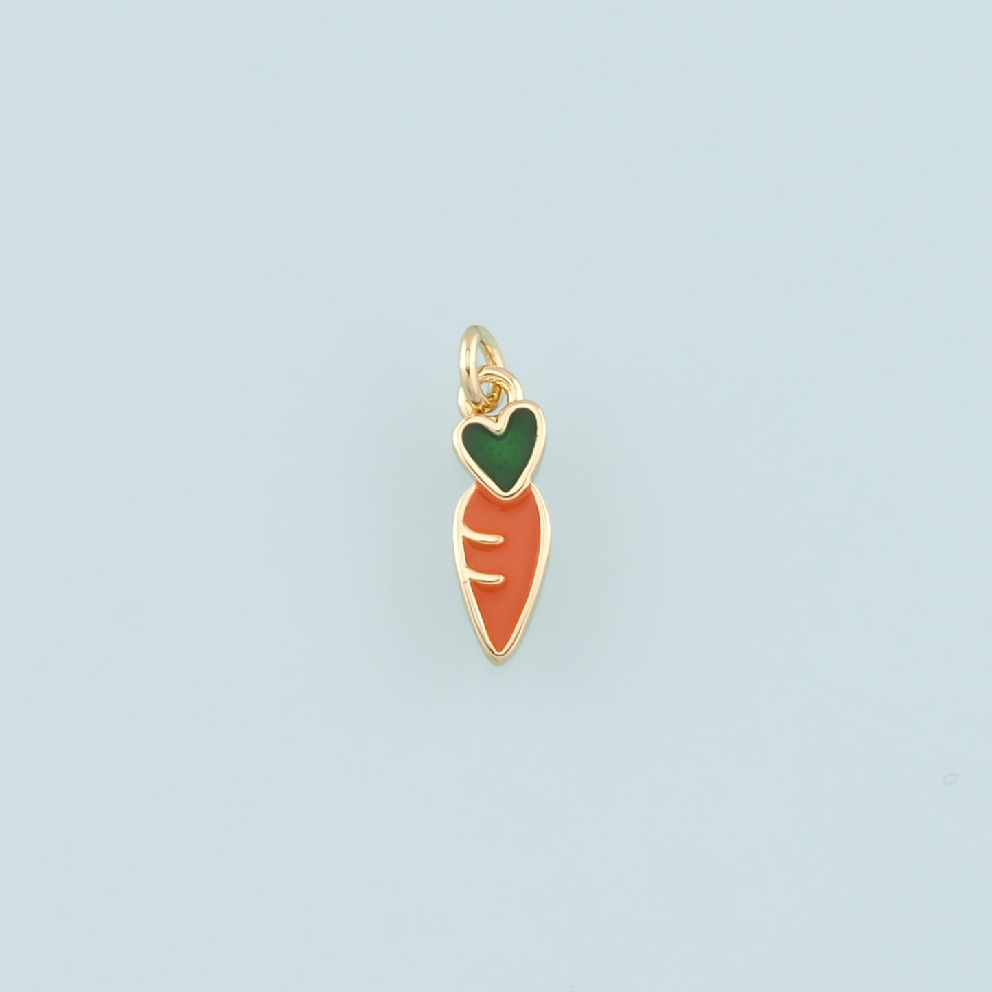 Gold Radish Charms,18K Gold Filled Radish Pendant,Enamel Fruit Charm Bracelet Necklace for DIY Jewelry Making Supply