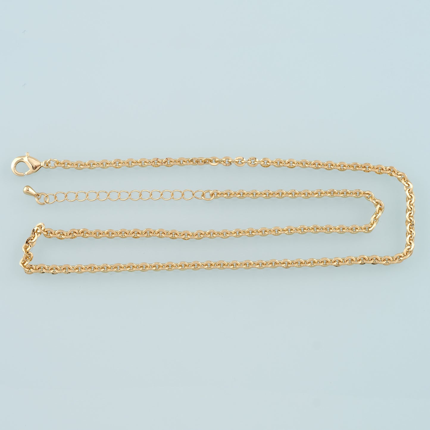 Gold Oval Chain,18K Gold Filled Oval for Necklace Bracelet DIY Jewelry Making Supply