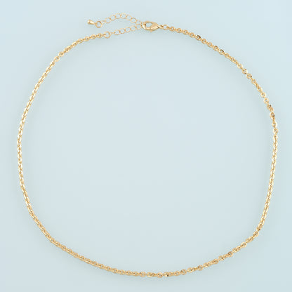 Gold Oval Chain,18K Gold Filled Oval for Necklace Bracelet DIY Jewelry Making Supply