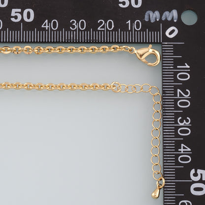 Gold Oval Chain,18K Gold Filled Oval for Necklace Bracelet DIY Jewelry Making Supply