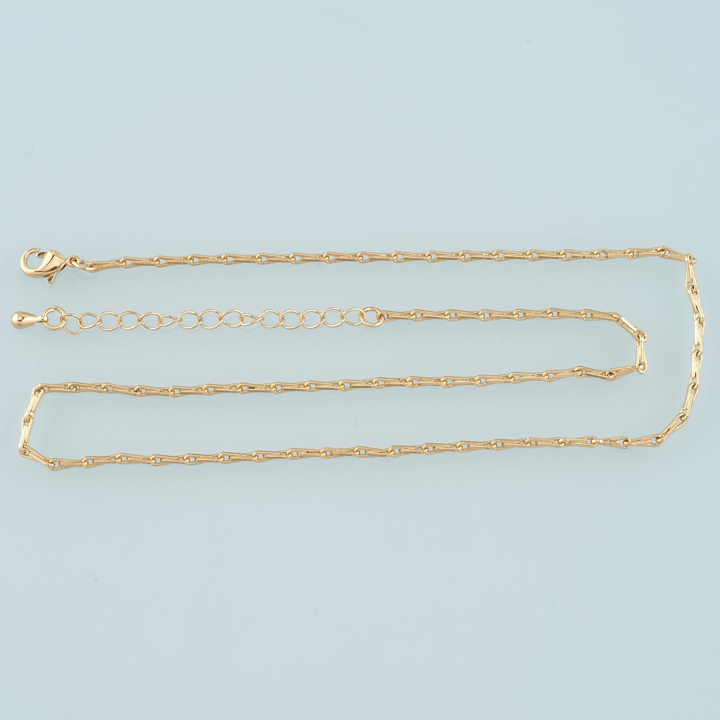 Gold Bone Chain,18K Gold Filled Rectangle for Necklace Bracelet DIY Jewelry Making Supply